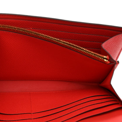 Hermes Epsom Constance Long Wallet Rose Jaipur 6 of 8