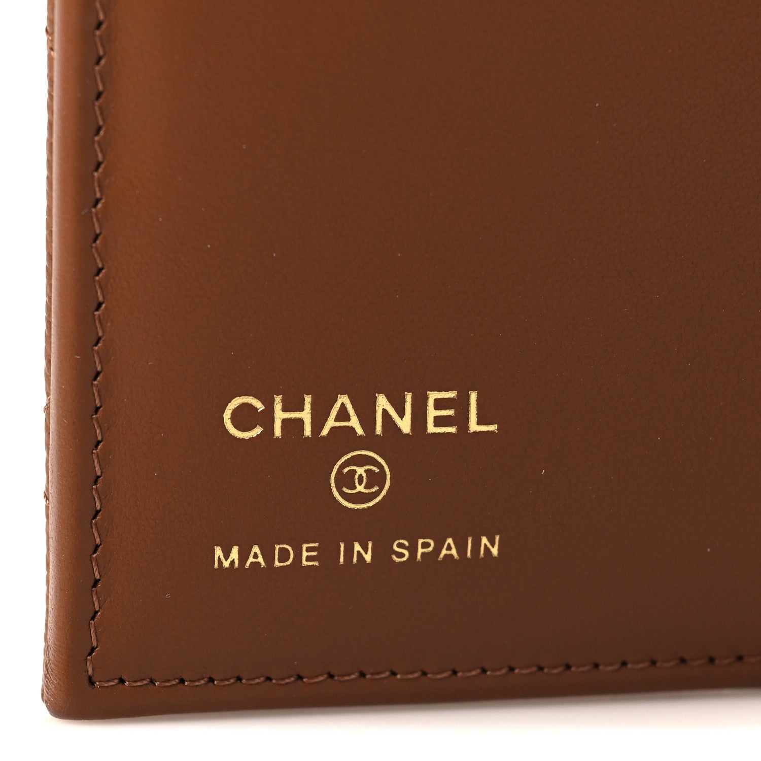 Chanel Caviar Quilted Passport Holder Camel 6 of 8