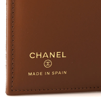 Chanel Caviar Quilted Passport Holder Camel 6 of 8