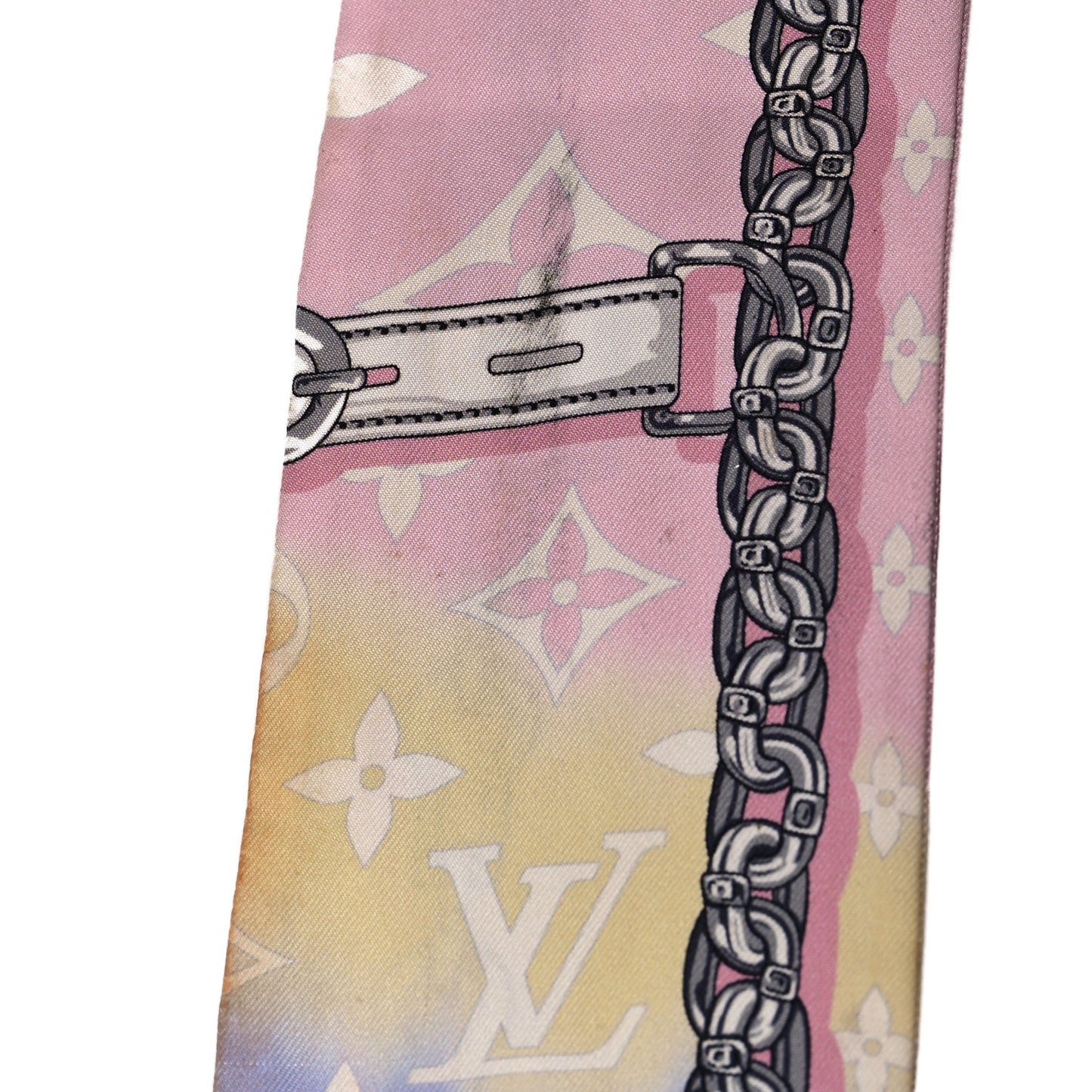 Silk Monogram Escale Confidential Bandeau Pink