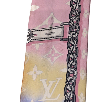 Louis Vuitton Silk Monogram Escale Confidential Bandeau Pink 10 of 10