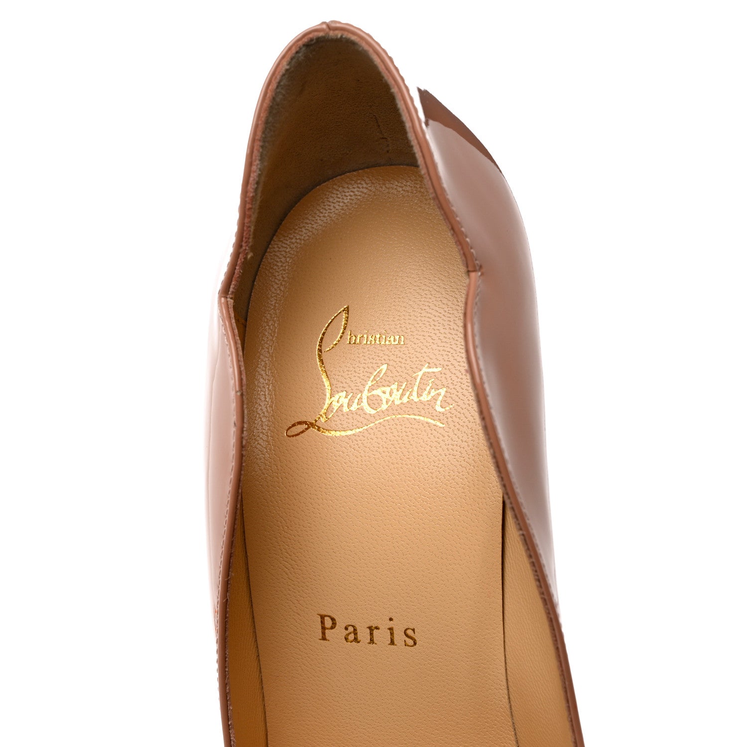 Christian Louboutin Patent Hot Chick 100 Pumps 37 Nude 6 of 8