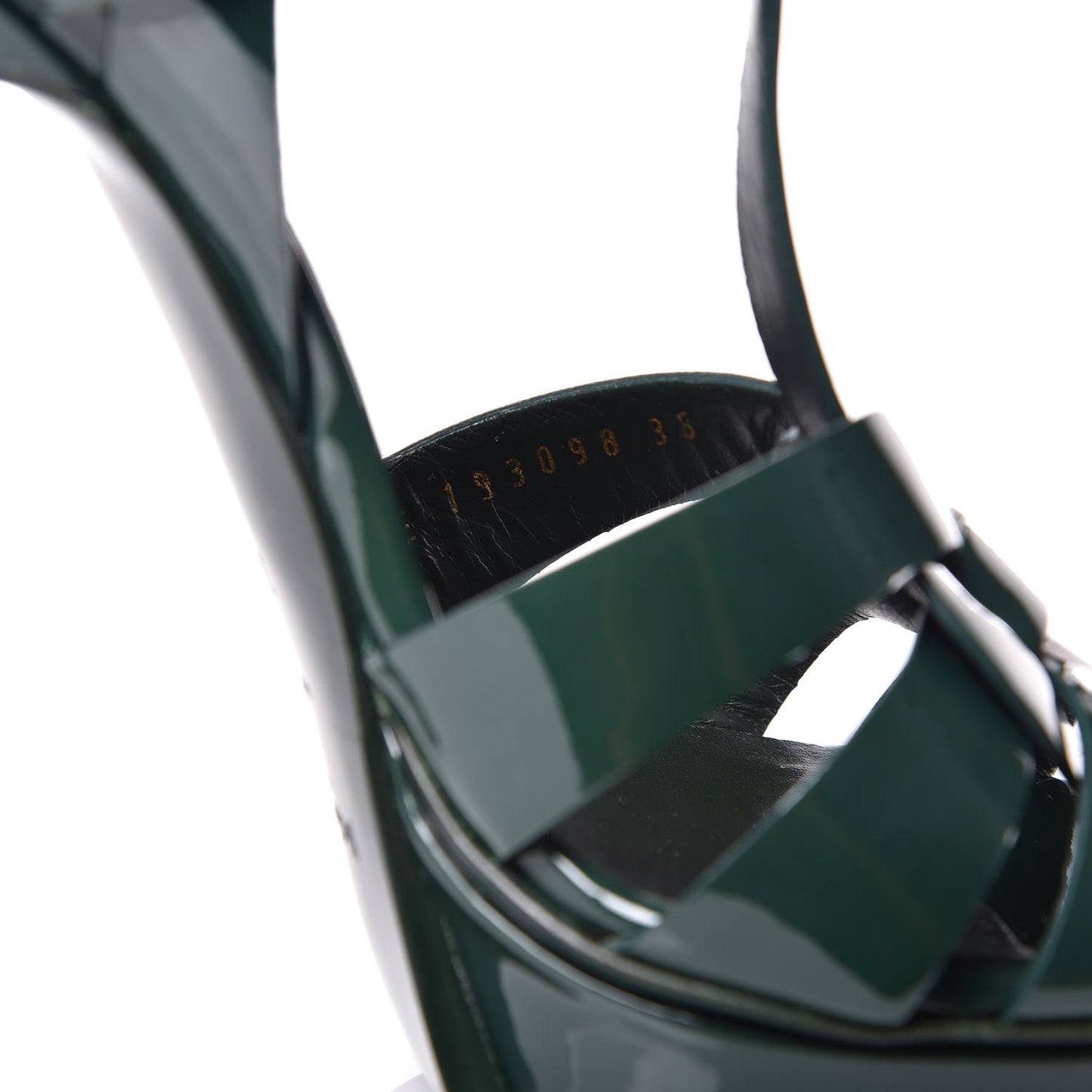 Patent Tribute 105 Platform Sandals 36.5 Green