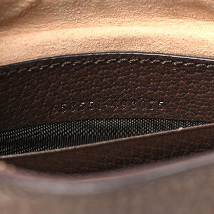 Gucci Monogram Jumbo GG Textured Dollar Calfskin Web Mini Ophidia Half Moon Hobo Camel Ebony New Acero 7 of 11