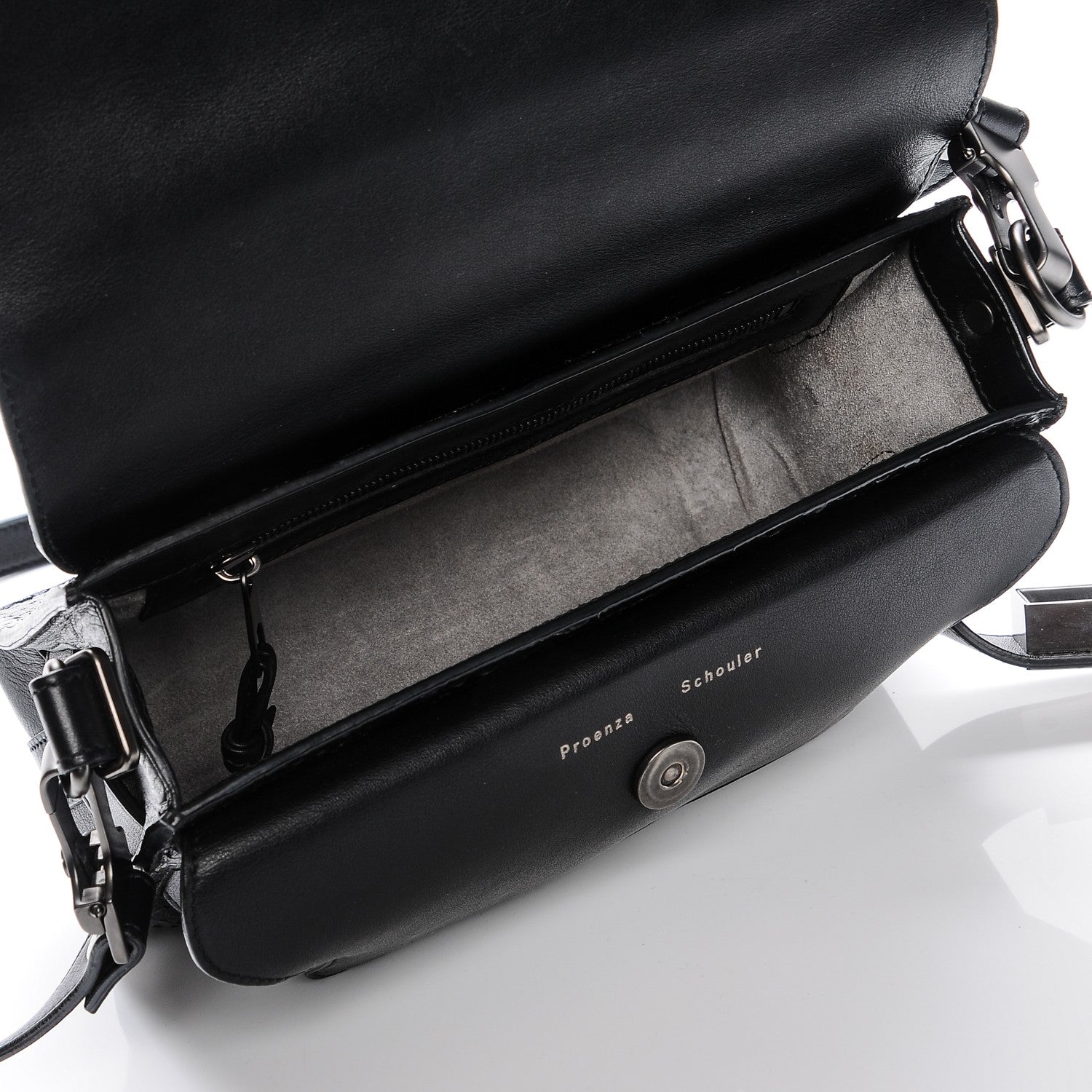 Proenza Schouler Python PS11 Mini Classic Shoulder Bag Black 5 of 8