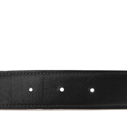 Hermes Box Togo 32mm Belt Strap 85 Black Orange 4 of 6