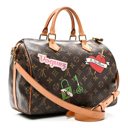 Louis Vuitton Monogram Patches Speedy Bandouliere 30 3 of 11