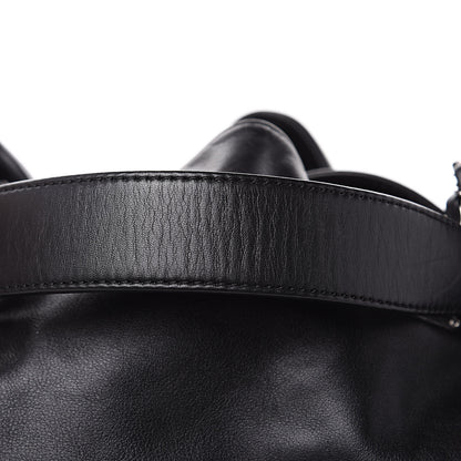 Chanel Calfskin Drawstring CC Bucket Bag Black 11 of 12
