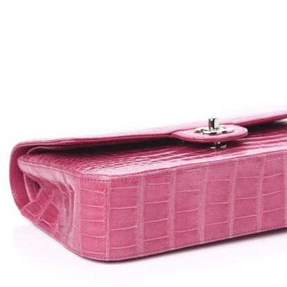 Chanel Alligator Medium Double Flap Pink 8 of 9