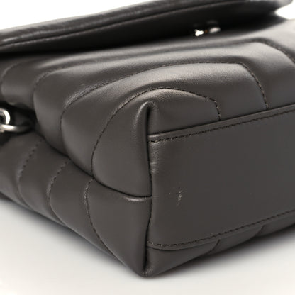 Saint Laurent Calfskin Y Quilted Monogram Toy Loulou Crossbody Bag Earth 9 of 10