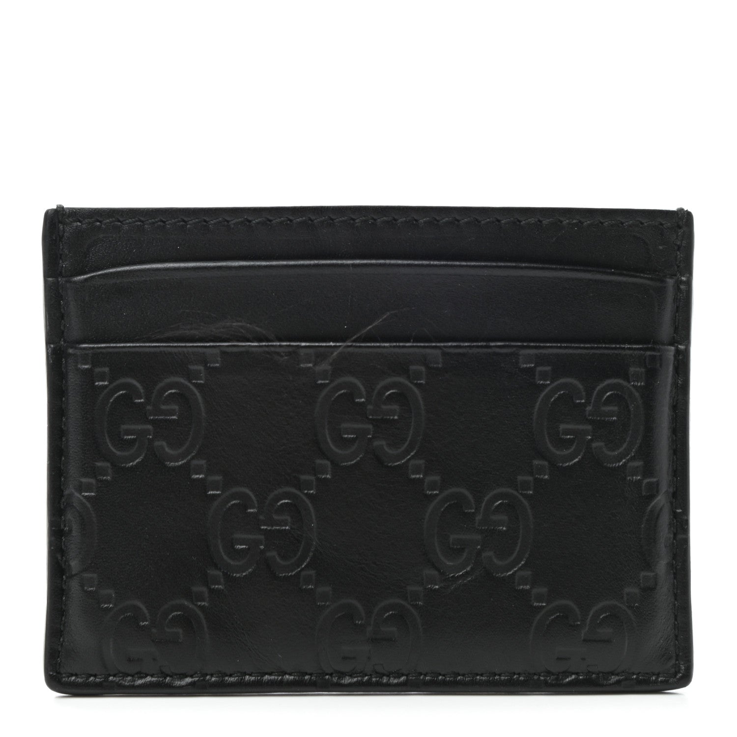 Gucci Guccissima Card Holder Black 1 of 8