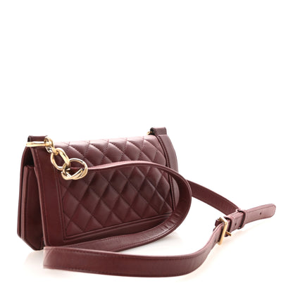 Chanel Calfskin Quilted Small Flap Bag Burgundy 3 of 10