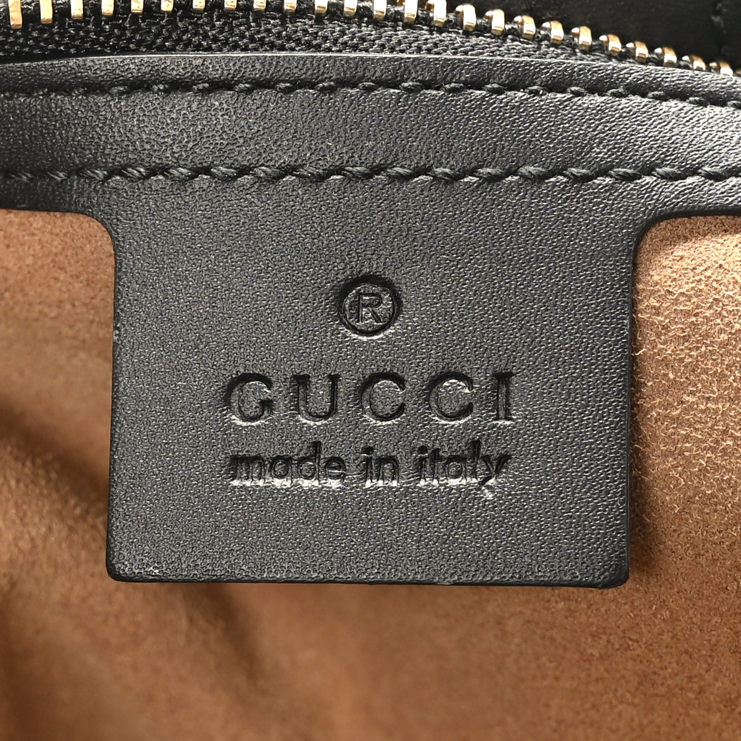 GG Supreme Monogram Medium Padlock Tote Black