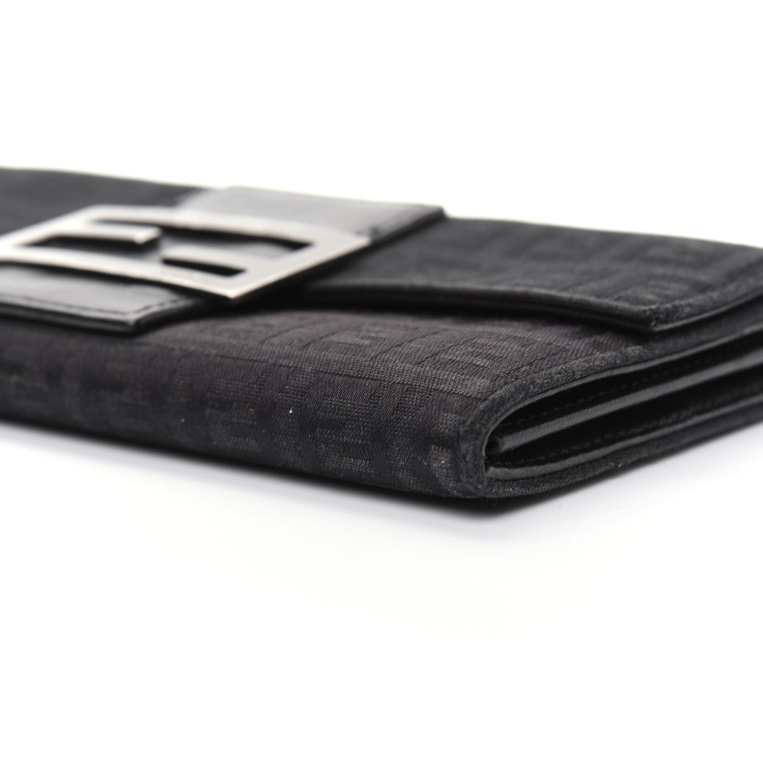 Fendi Zucchino Forever Continental Wallet Black 7 of 18