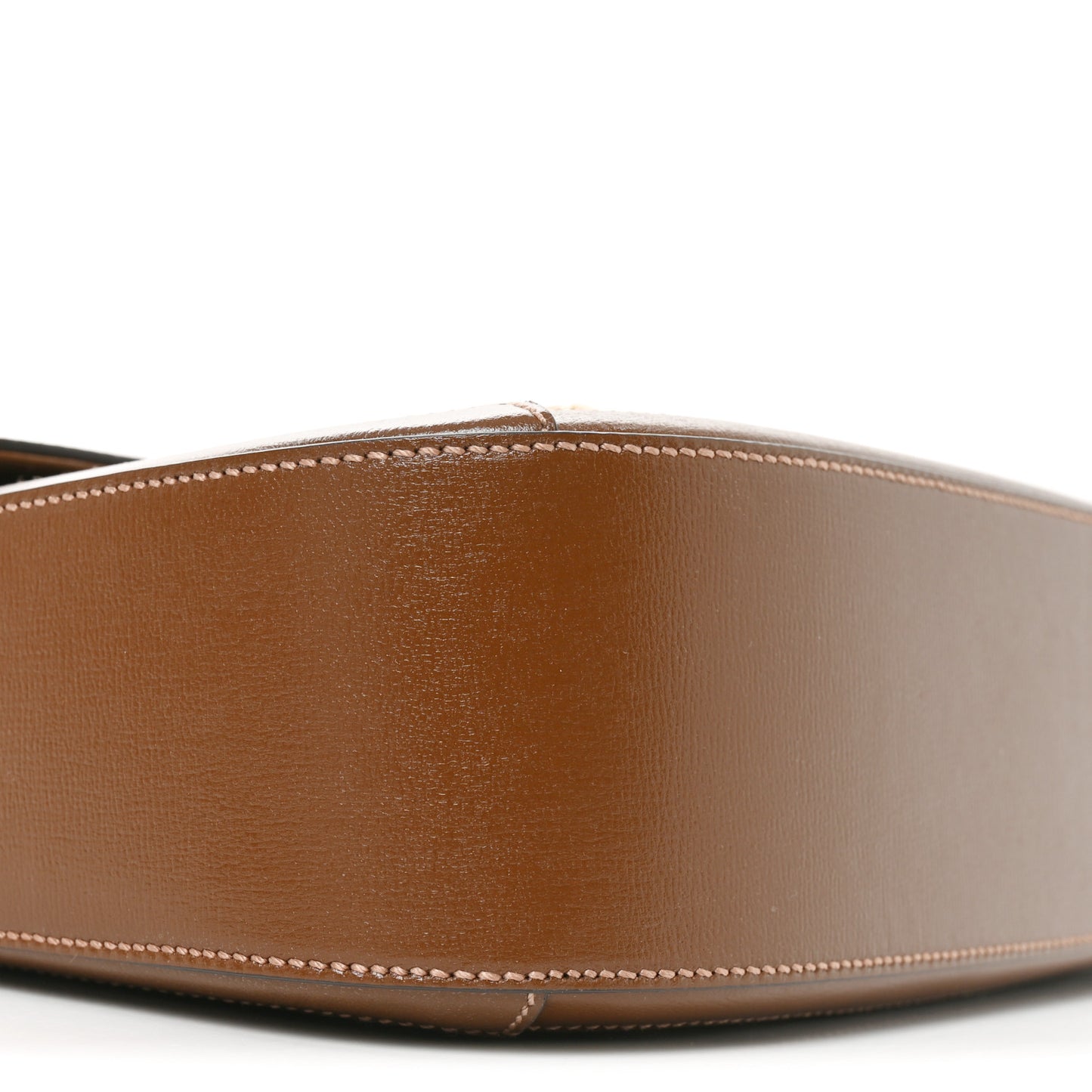 GG Supreme Monogram Azalea Calfskin Web Medium Horsebit 1955 Shoulder Bag Beige Ebony Brown Sugar