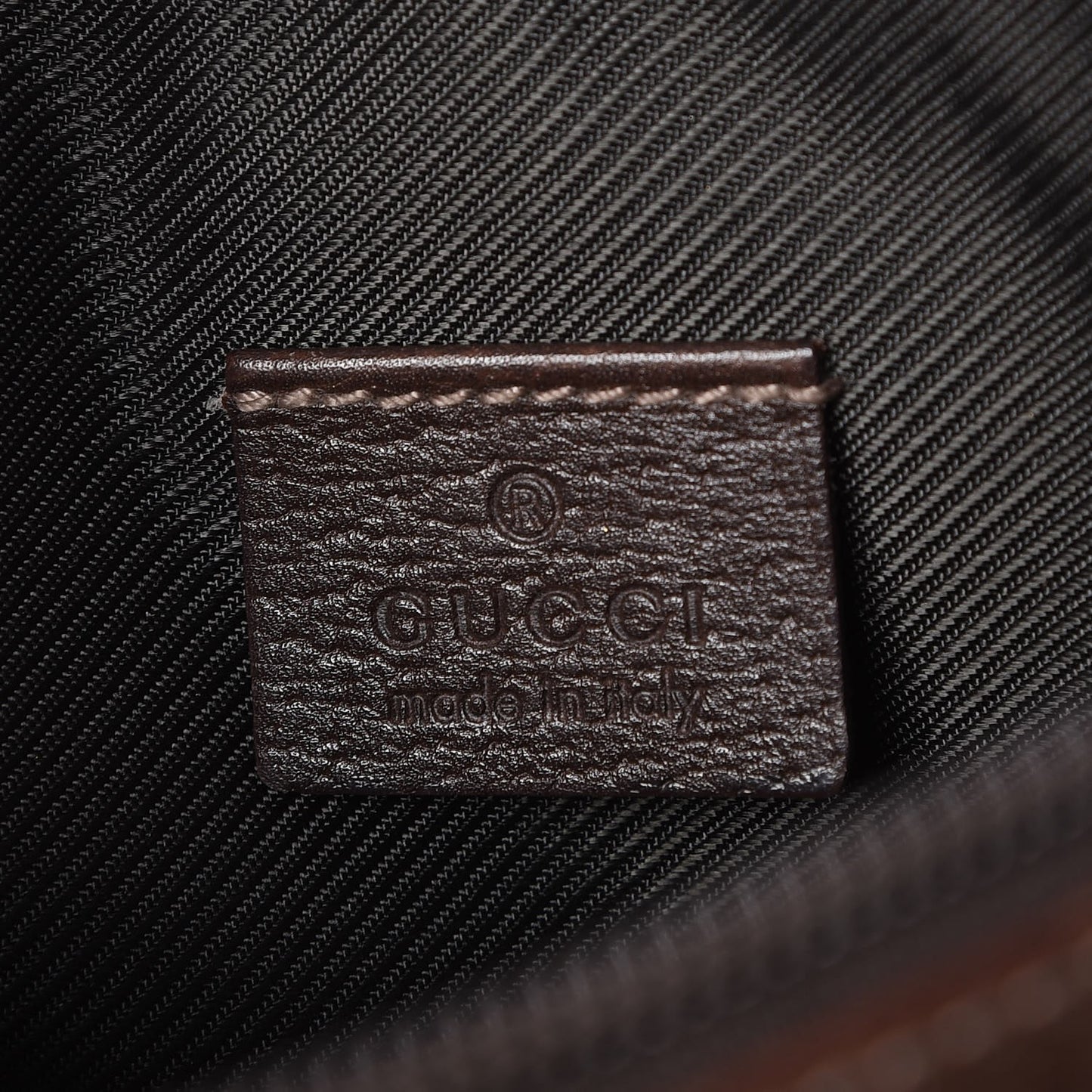 Monogram D Ring Cosmetic Case Brown