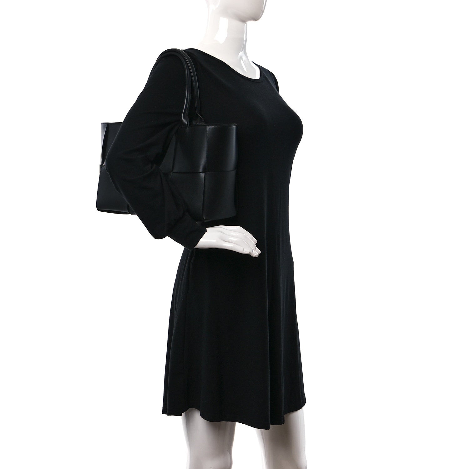Bottega Veneta Nappa Maxi Intrecciato Arco Tote Black 2 of 9