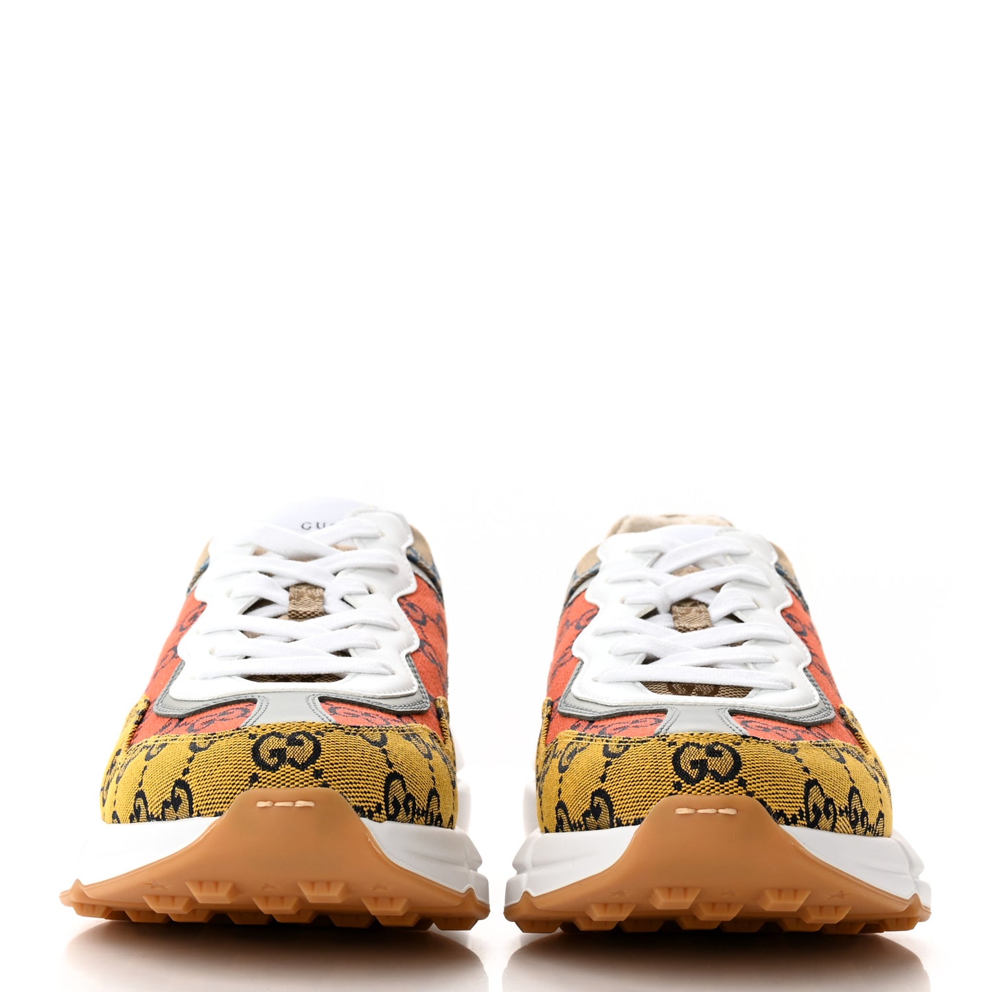 Monogram Multicolor Demetra Mens Rhyton Sneakers 8.5 Yellow Blue Great White Tabasco