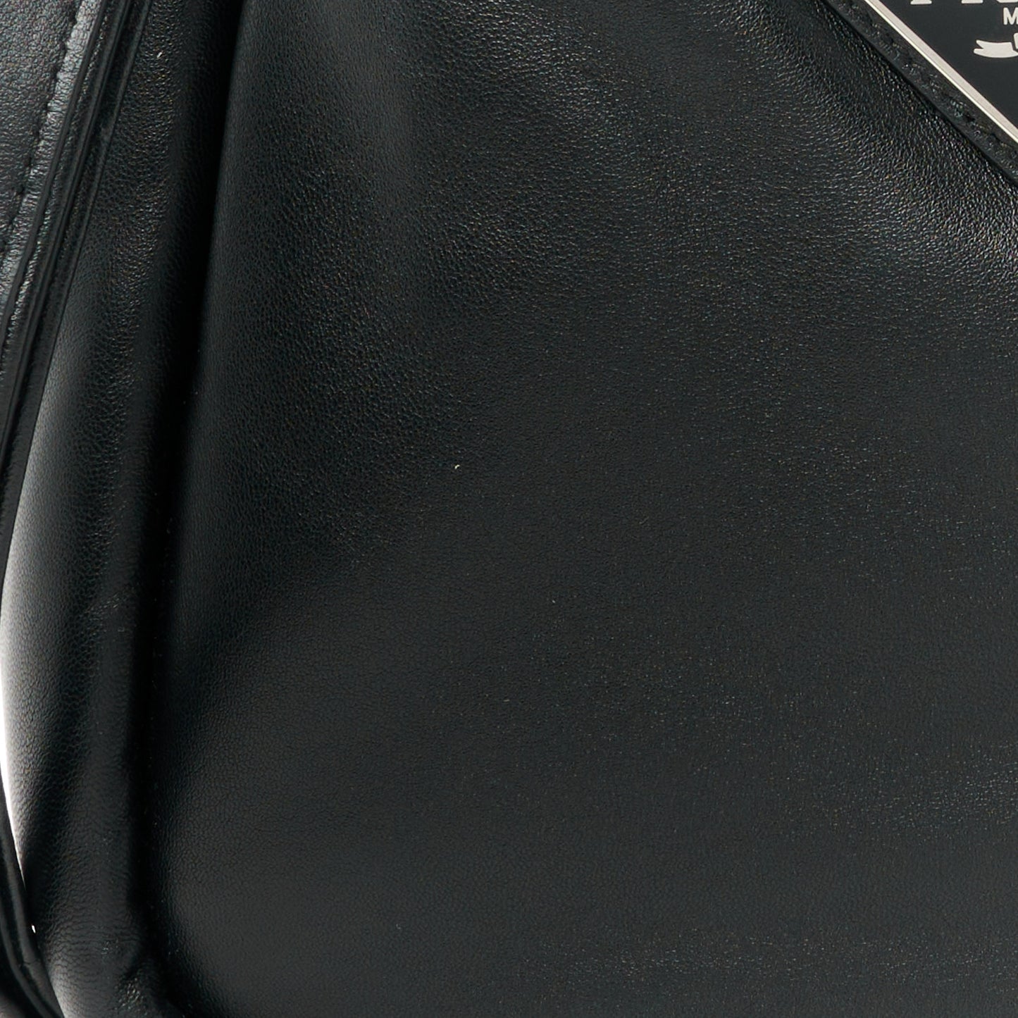 Nappa Soft Padded Small Double Handled Shoulder Bag Black