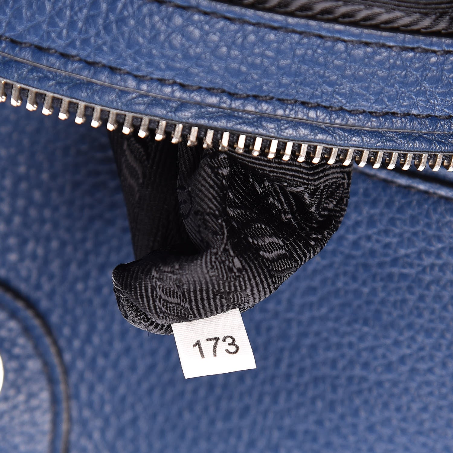 Prada Vitello Phenix Shopping Tote Bluette 8 of 15