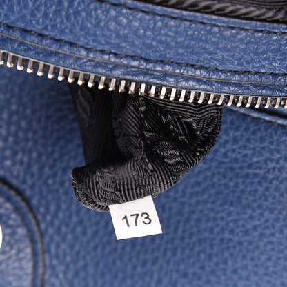 Prada Vitello Phenix Shopping Tote Bluette 8 of 15