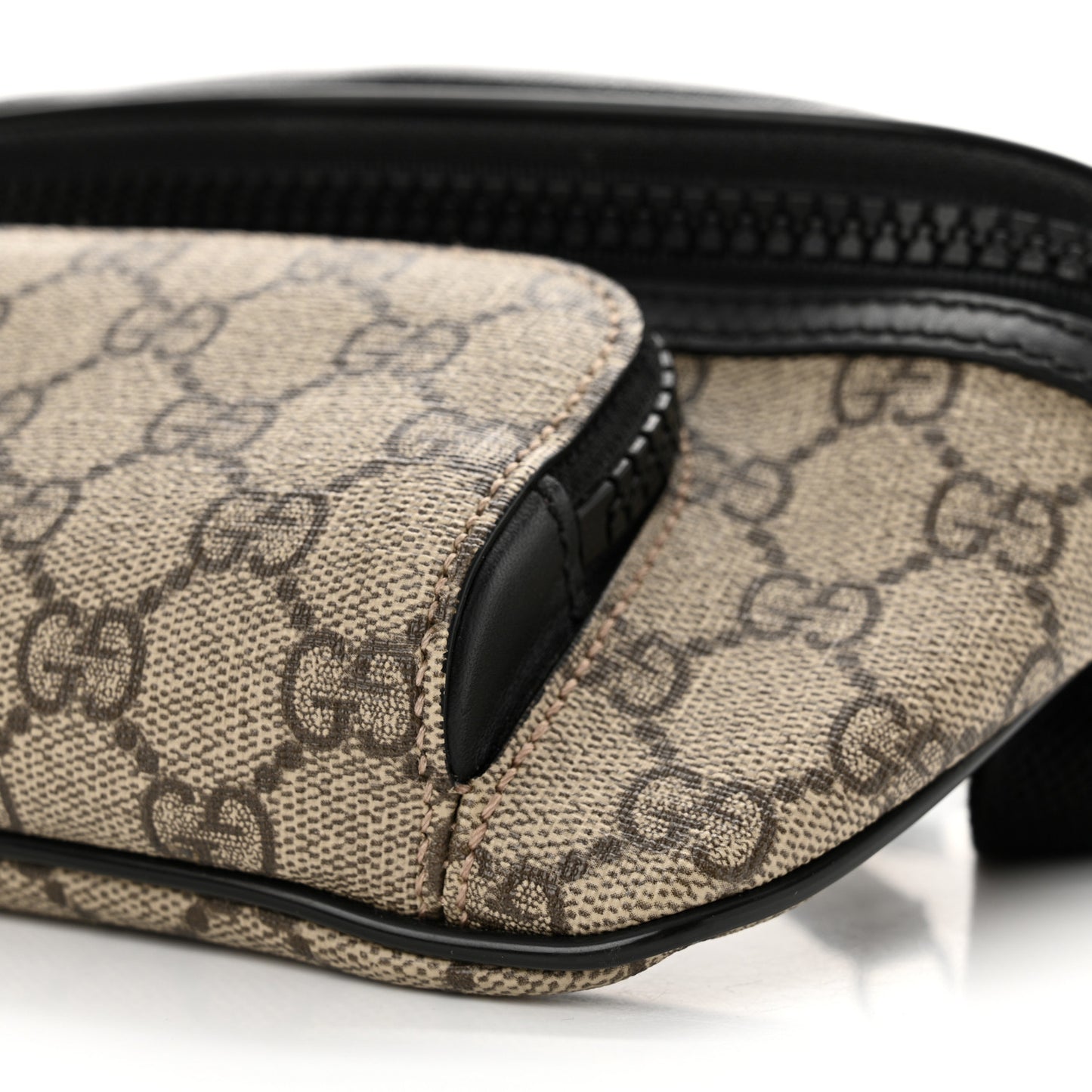 GG Supreme Monogram Belt Bag Black