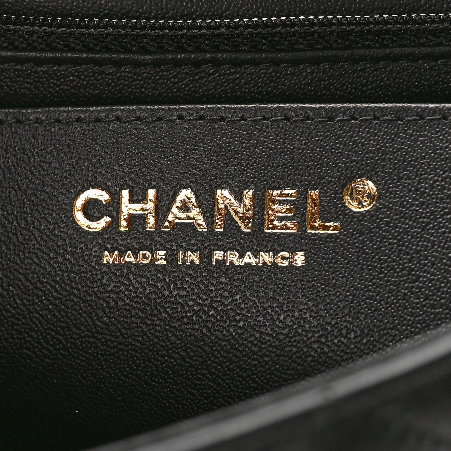 Lambskin Quilted Mini Coco Charms Rectangular Flap Black