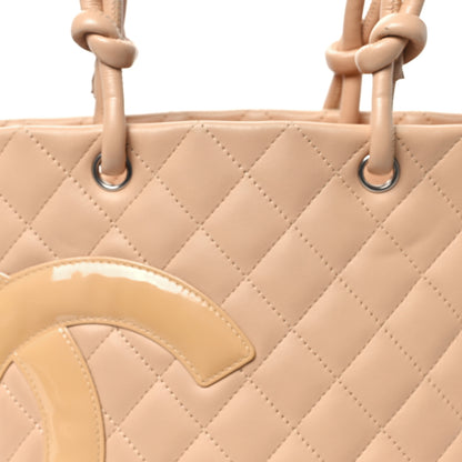 Chanel Calfskin Quilted Medium Cambon Tote Beige 8 of 13