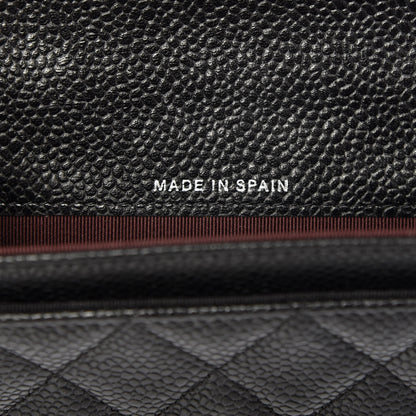 Chanel Caviar Quilted Flap Card Holder Black 7 of 9
