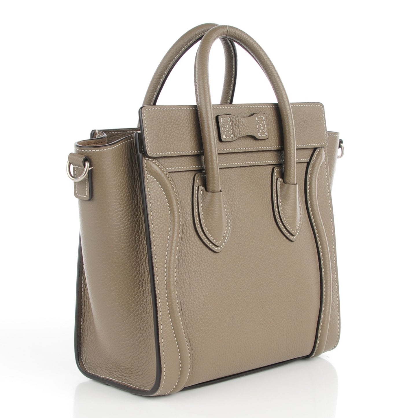 Drummed Calfskin Nano Luggage Souris