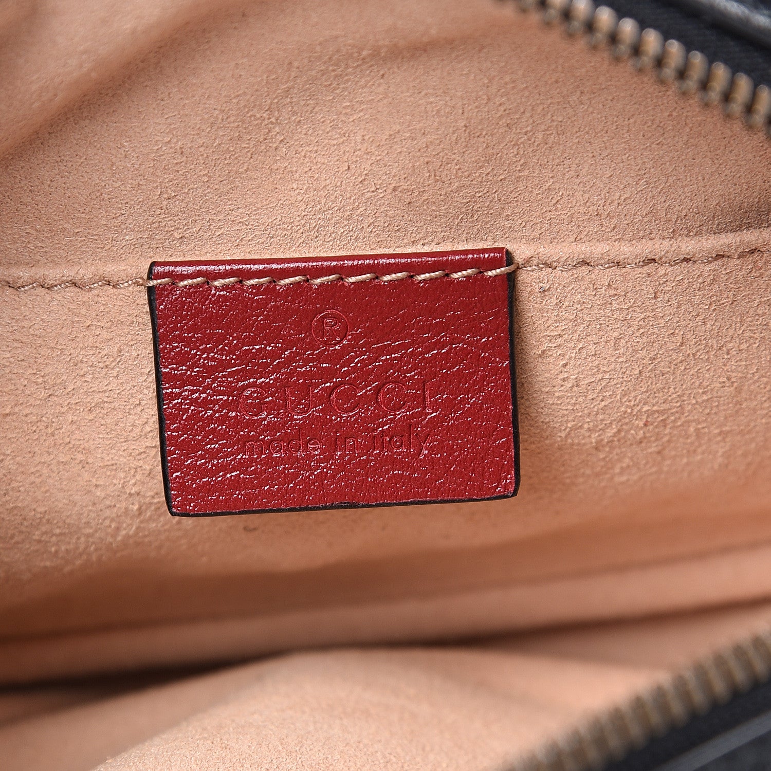 Gucci Azalea Calfskin Matelasse Diagonal Torchon GG Marmont Belt Bag 85 34 Black Romantic Cerise 5 of 11