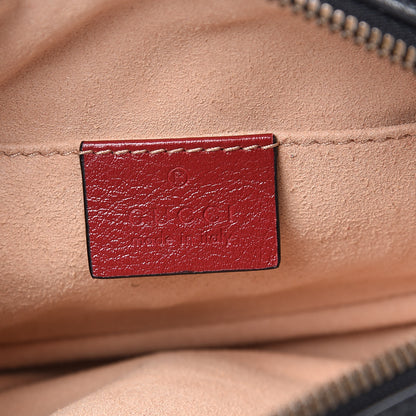 Gucci Azalea Calfskin Matelasse Diagonal Torchon GG Marmont Belt Bag 85 34 Black Romantic Cerise 5 of 11