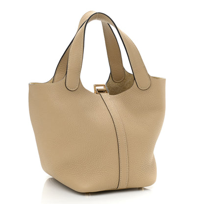 Hermes Taurillon Clemence Picotin Lock 18 PM Trench 2 of 10