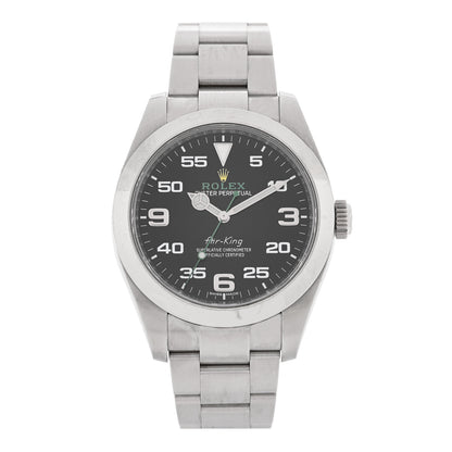 Rolex Stainless Steel 40mm Air-King Oyster Perpetual Watch Black 116900 1 of 5