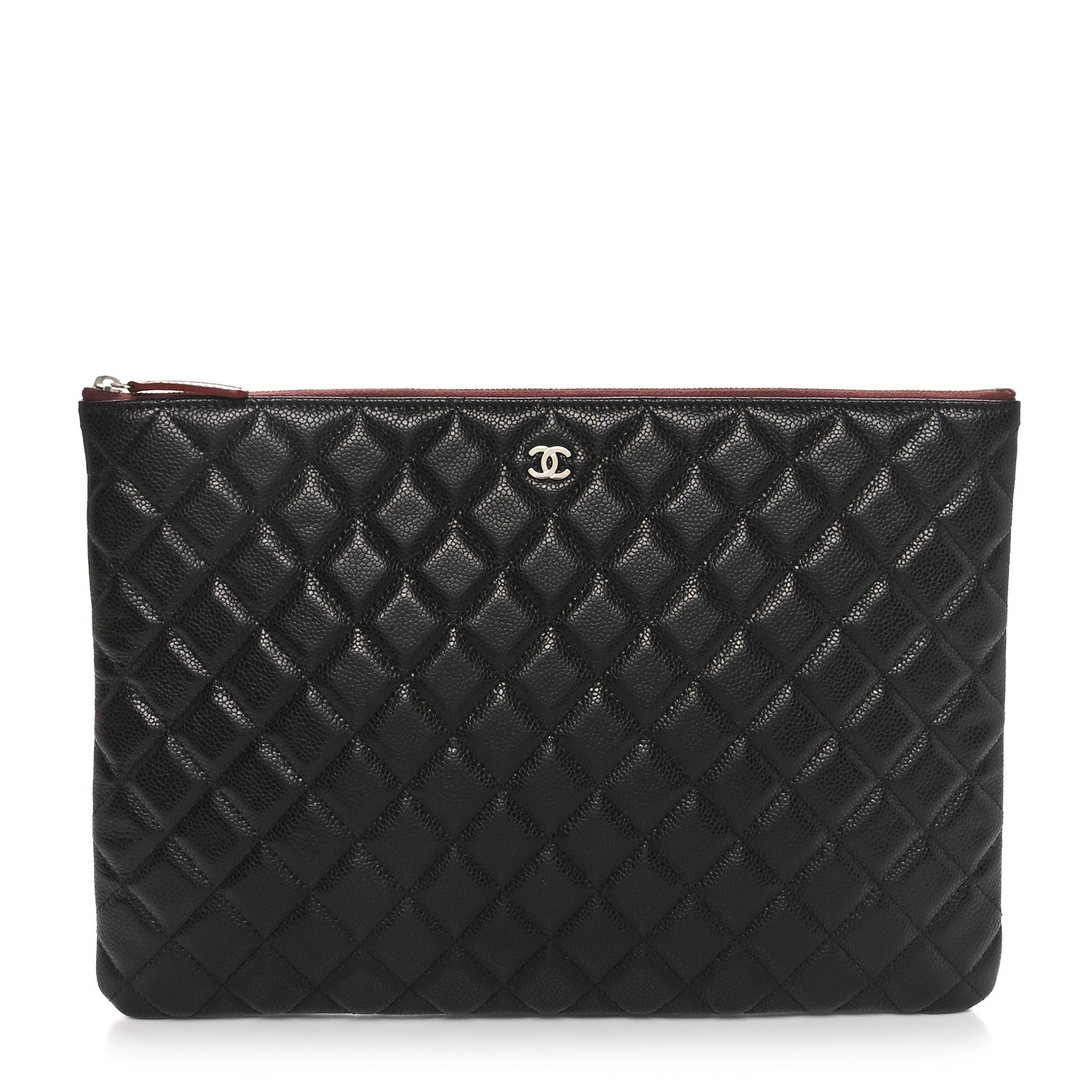 Chanel Caviar Quilted Large Cosmetic Case Black 1 of 11