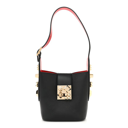 Christian Louboutin Grained Calfskin Mini Carasky Bucket Bag Black 1 of 9