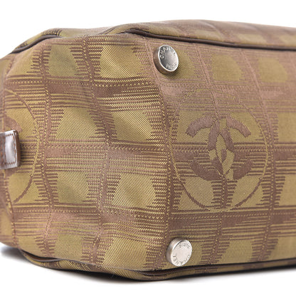 Chanel Nylon Travel Bowler Brown 9 of 10