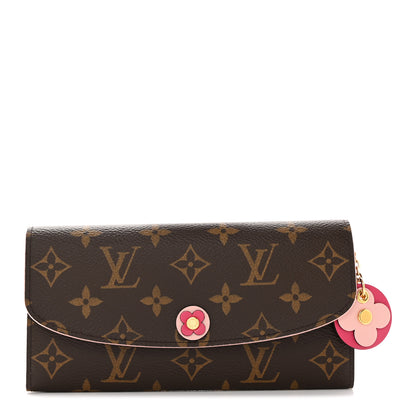 Louis Vuitton Monogram Bloom Flower Emilie Wallet Fuchsia 1 of 9