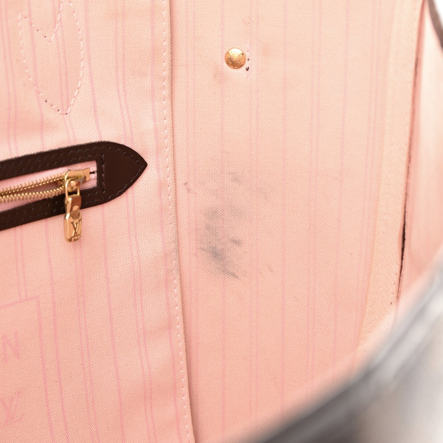 Damier Ebene Neo Neverfull MM Rose Ballerine
