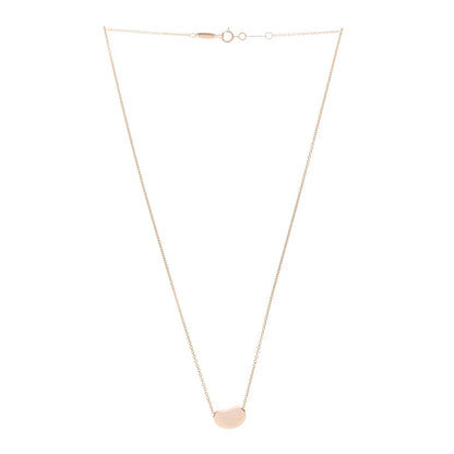 Tiffany 18K Rose Gold 12mm Elsa Peretti Bean Pendant Necklace 3 of 6