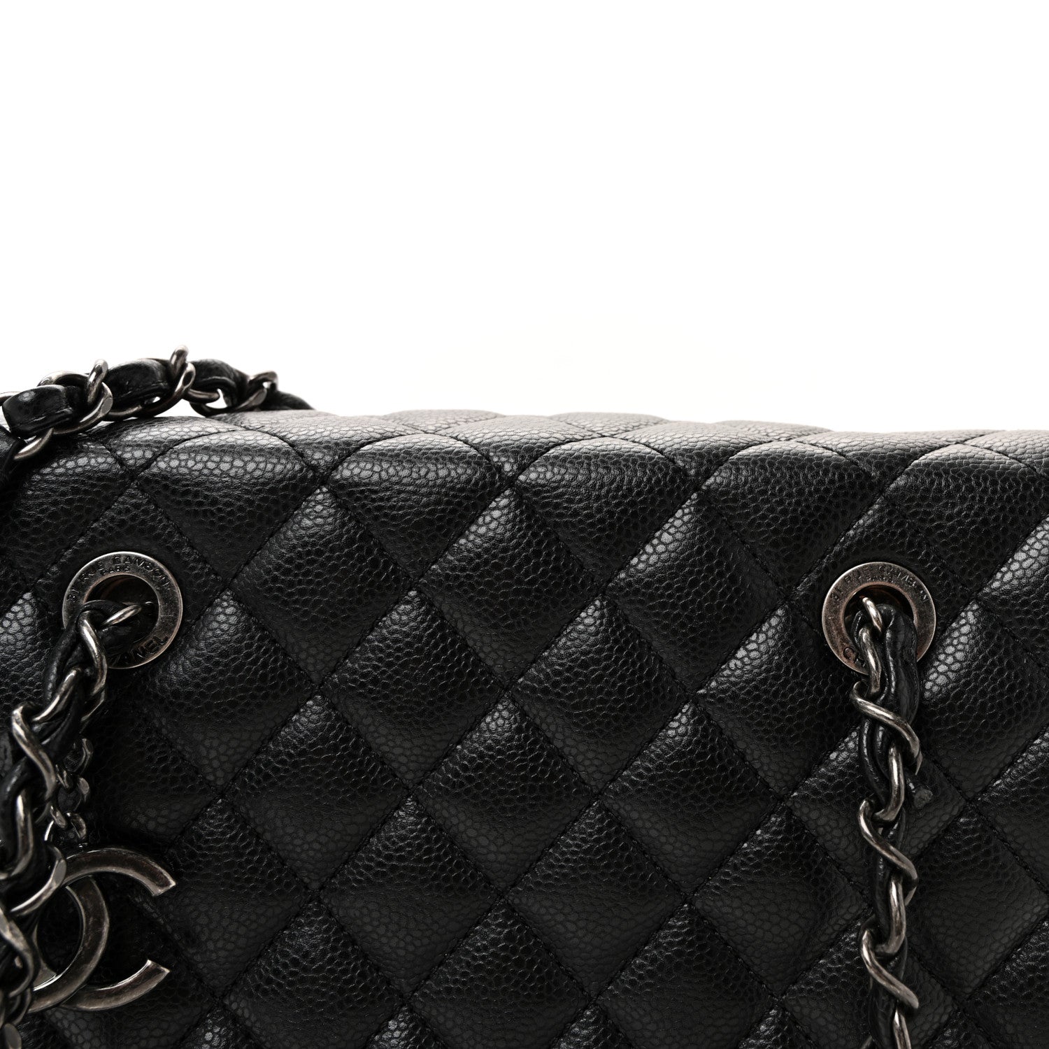 Chanel Caviar Quilted Small City Shopping Tote Black 8 of 10