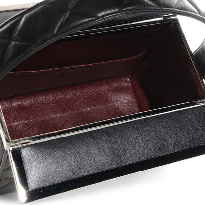 Chanel Lambskin Quilted Box Bag Black 6 of 9