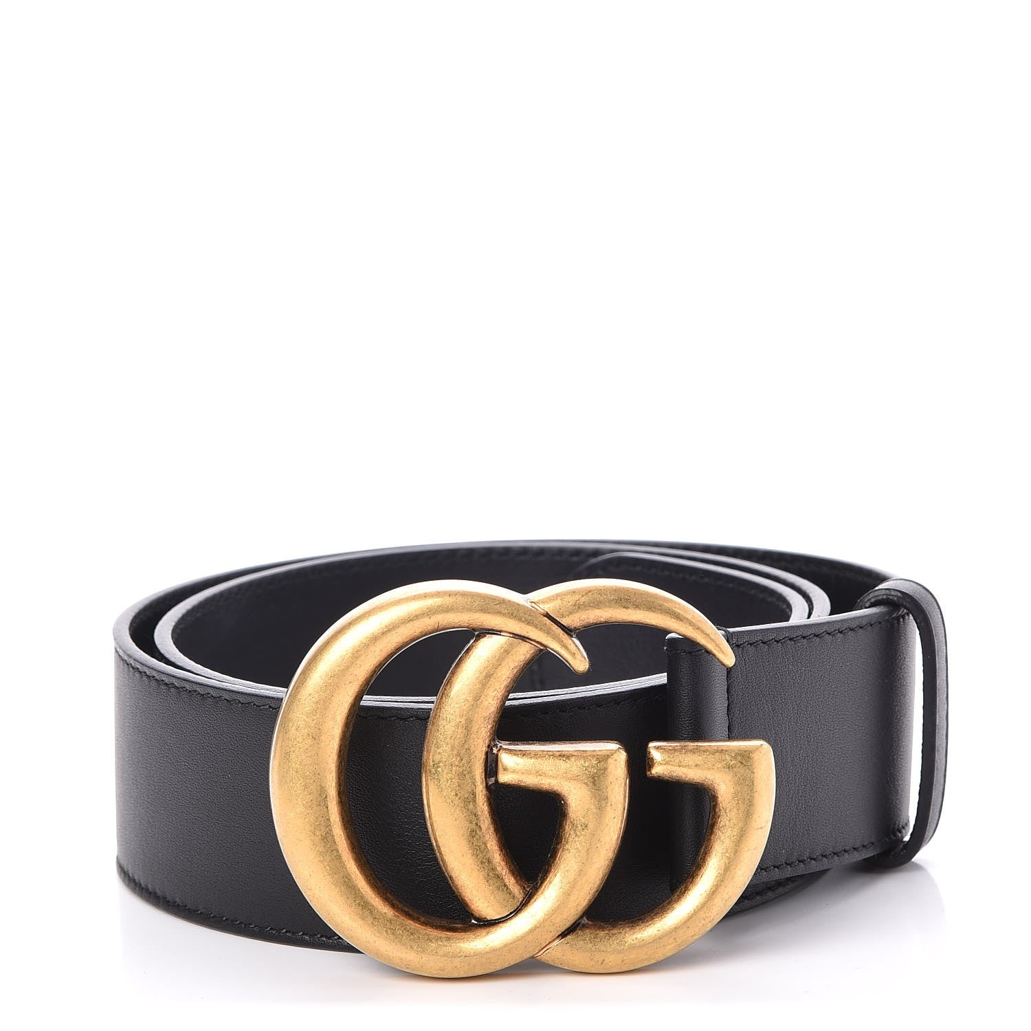 Gucci Calfskin Double G 40mm Belt 70 28 Black 1 of 5