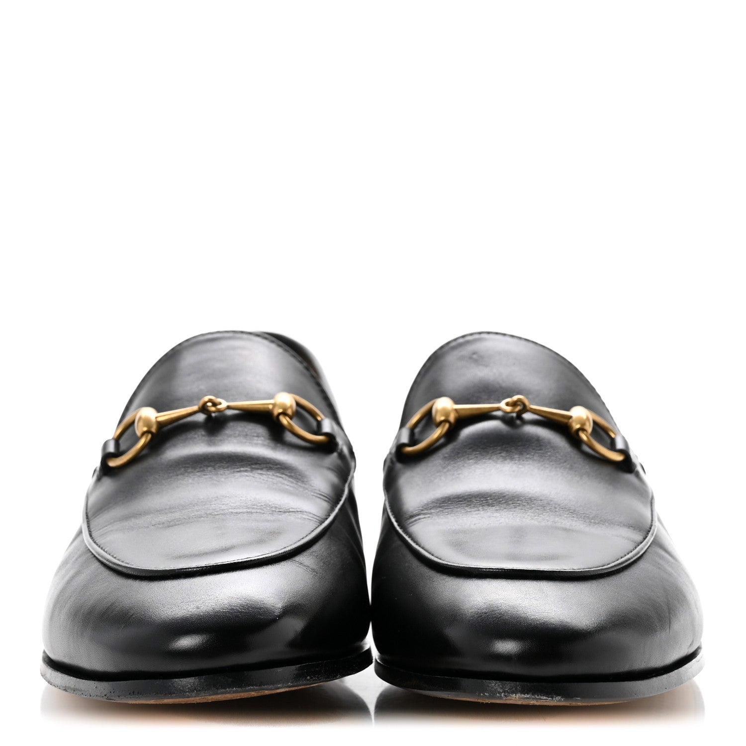 Gucci Calfskin Womens Jordaan Loafers 39 Black 3 of 13