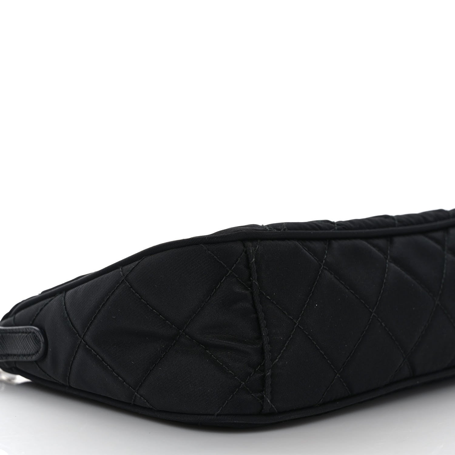 Prada Nylon Tessuto Impuntu Quilted Crossbody Bag Black 8 of 11