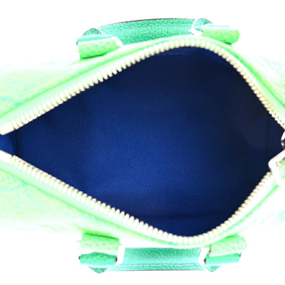 Louis Vuitton Taurillon Illusion Keepall XS Bleu Vert 5 of 10
