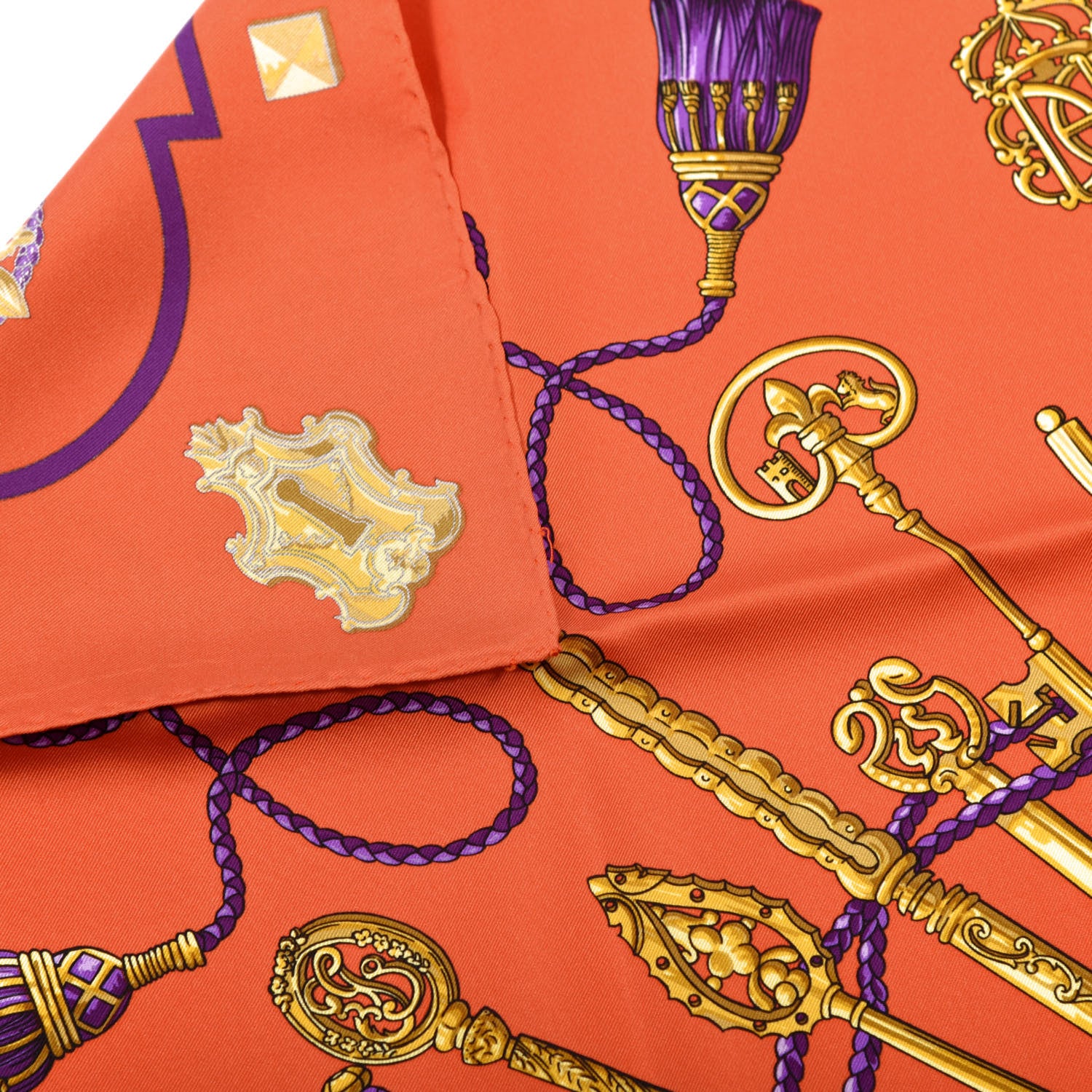 Hermes Silk Keys Les Cles Scarf 90 2 of 6