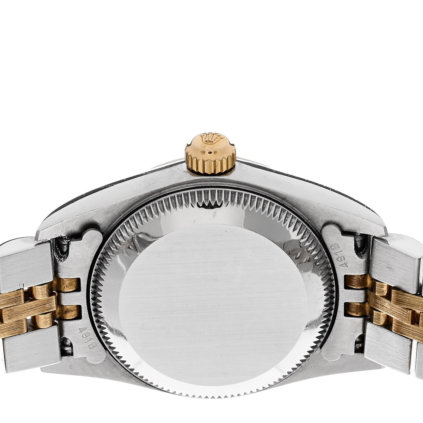 Stainless Steel 18K Yellow Gold Diamond 26mm Oyster Perpetual Datejust Watch Black 76193