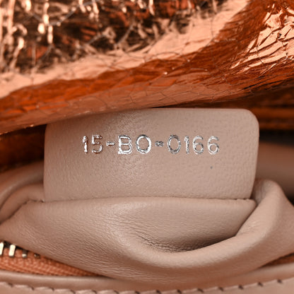 Christian Dior Metallic Calfskin Cannage Mini Lady Dior Pink 6 of 9