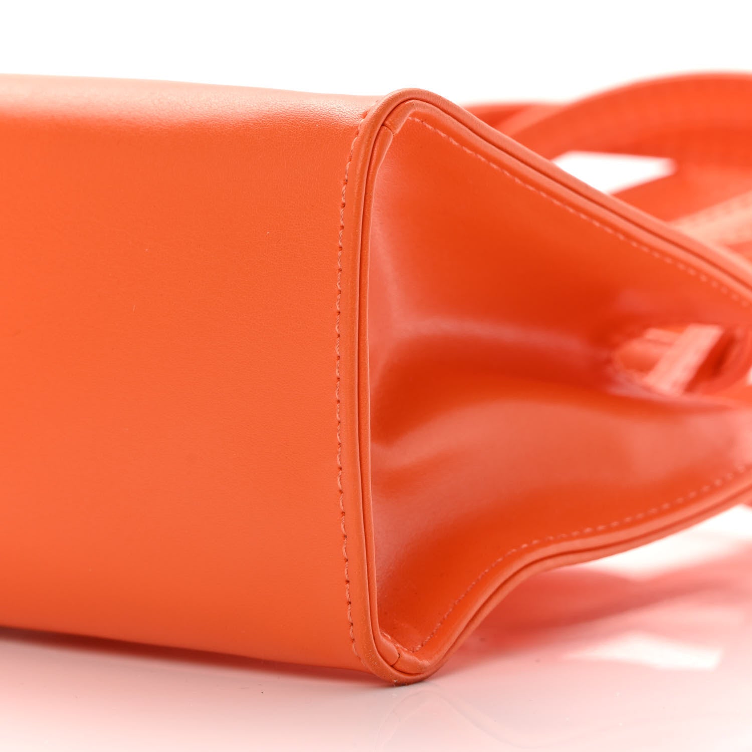 Telfar Vegan Leather Small Shopping Bag Orange 10 of 14